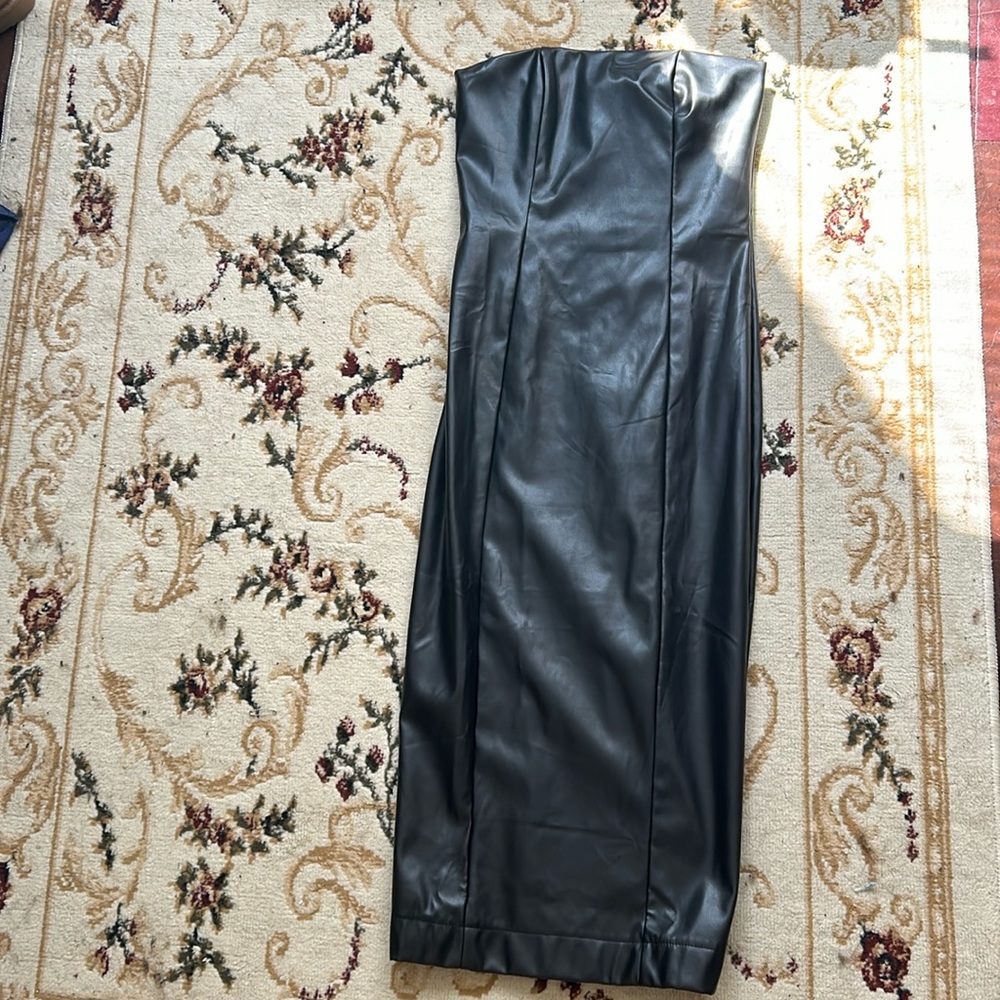Midi Leather Dress